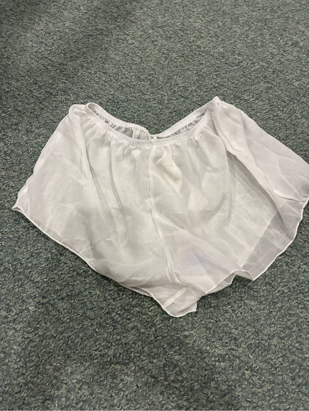 Lightweight White Swim Coverup Shorts